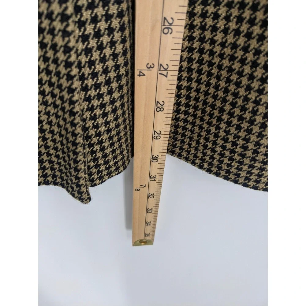Vintage Pendleton Wool Blend Blazer Women 12 Classic Houndstooth Academia Office